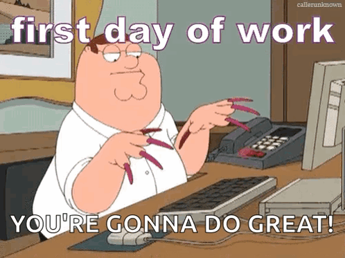 Happy First Day Of Work Family Guy Peter GIF