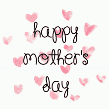 Happy First Mothers Day Butterfly Hearts GIF