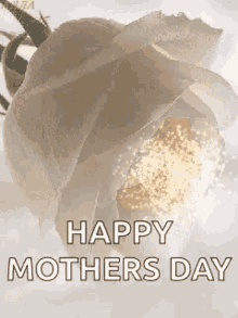 Happy First Mothers Day White Flower GIF