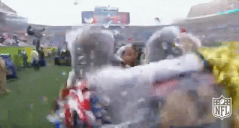 Happy Football Girls Rain Dance GIF