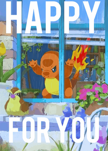 Happy For You Cartoon Character GIF
