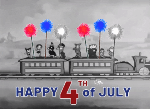 Happy Fourth Of July On Train GIF