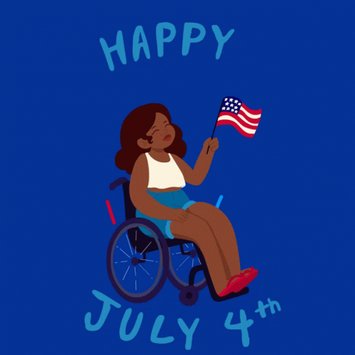Happy Fourth Of July Pwd Woman GIF