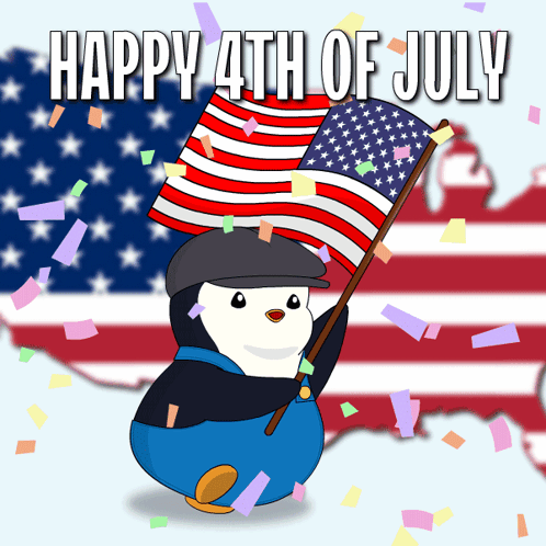 Happy Fourth of July with Fireworks