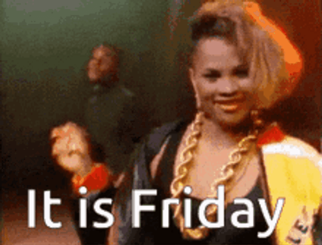 Happy Friday Dance Lively Girl Partying GIF