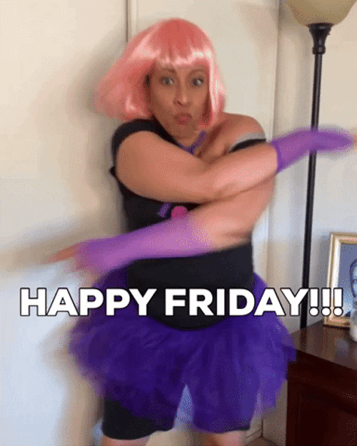Happy Friday Dancing Lady GIF