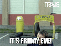 Happy Friday Eve Jumping Guitarist Man GIF