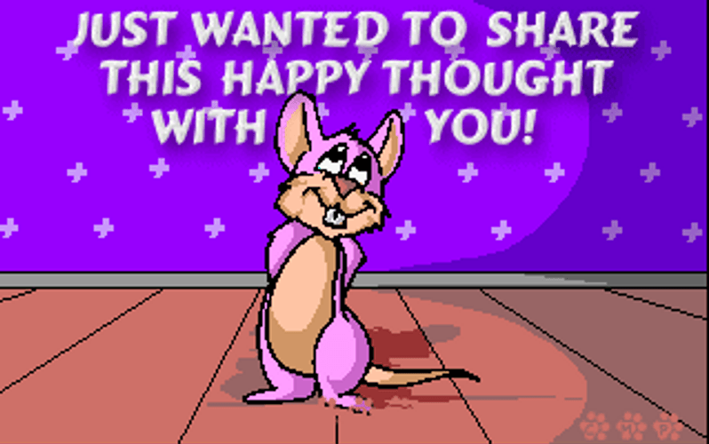 Happy Friday Funny Digital Cartoon Mouse GIF 