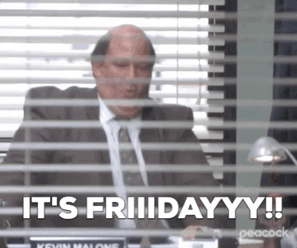 Happy Friday Funny Employee Spinning GIF