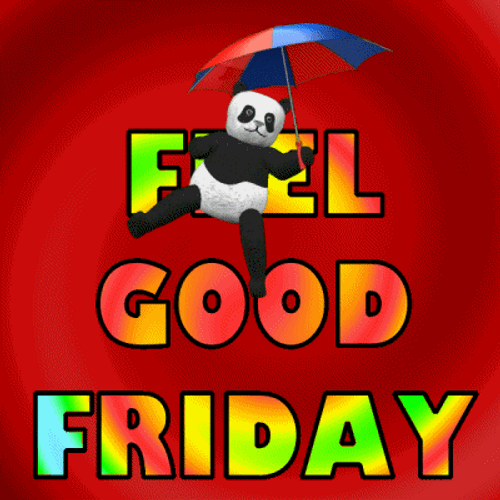 Happy Friday Funny Panda Spinning GIF