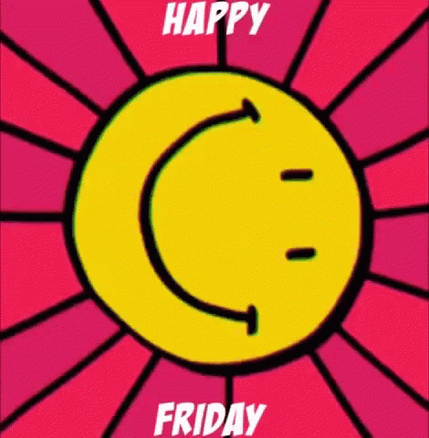Happy Friday Greeting Card Smiley Face