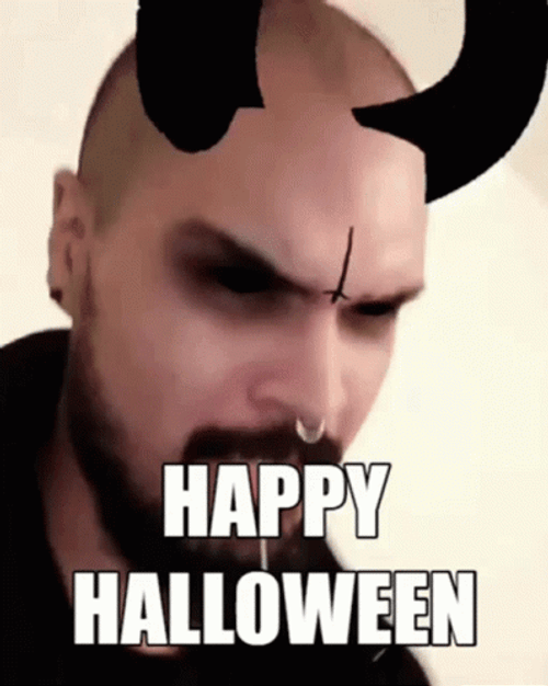 Happy Friday Halloween Demon Filter GIF