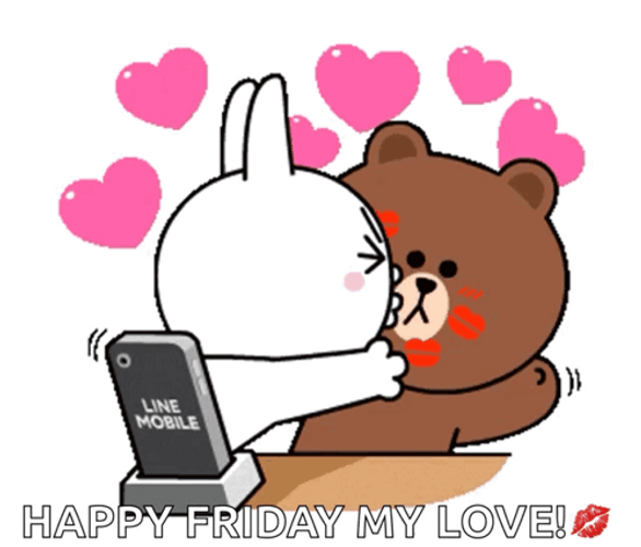 Happy Friday Love And Kisses GIF