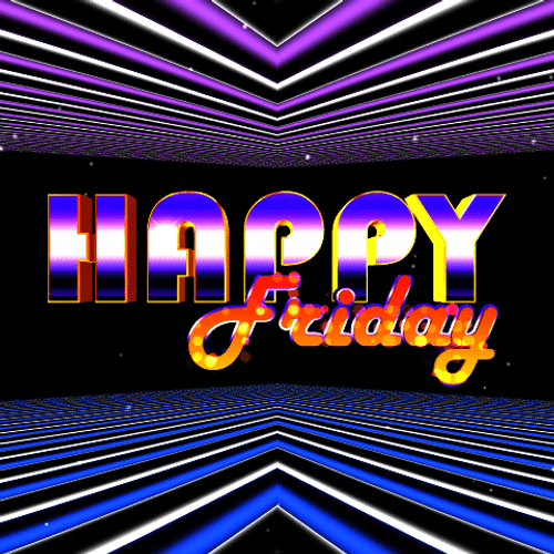 Happy Friday Retro GIF