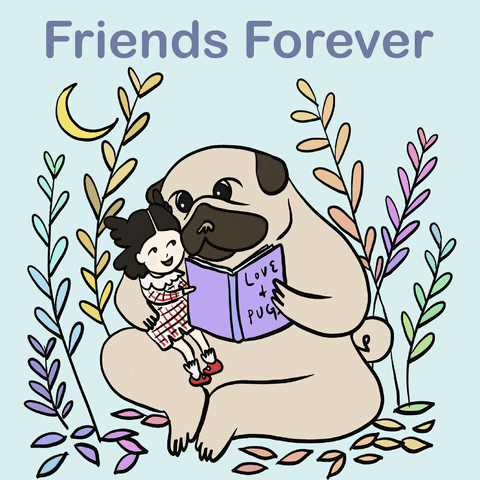Happy Friendship Day Dog And Kid Bonding GIF
