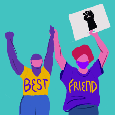 Happy Friendship Day Friends Holding Hands GIF