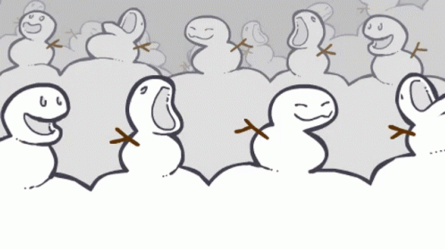 Happy Frozen Snowman GIF