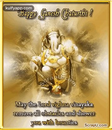 Happy Ganesh Chaturthi Elephant Greeting Card