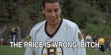 Happy Gilmore Bob Barker Giving Wrong Price GIF