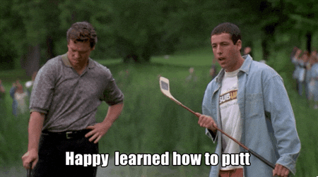 Happy Gilmore Bob Barker Happy Learned How To Putt GIF