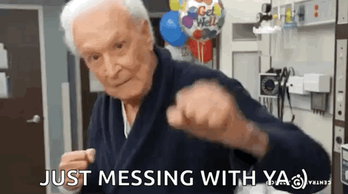 Happy Gilmore Bob Barker Just Messing With Ya GIF
