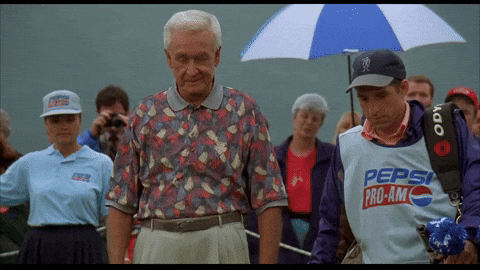 Happy Gilmore Bob Barker One Hand With Gloves Hands Down GIF