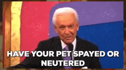Happy Gilmore Bob Barker Pet Spayed Or Neutered GIF
