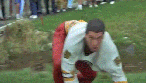Happy Gilmore Bob Barker Rolling Down The Hill GIF