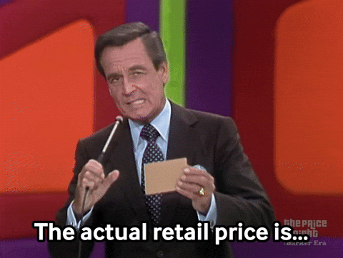 Happy Gilmore Bob Barker The Actual Retail Price GIF
