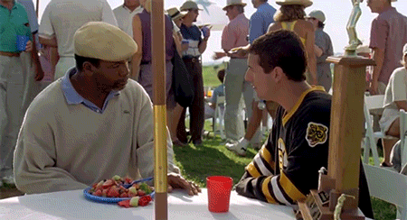 Happy Gilmore Chubbs Peterson Luck GIF