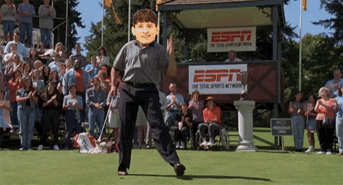 Happy Gilmore Shooter Mcgavin Celebrating GIF