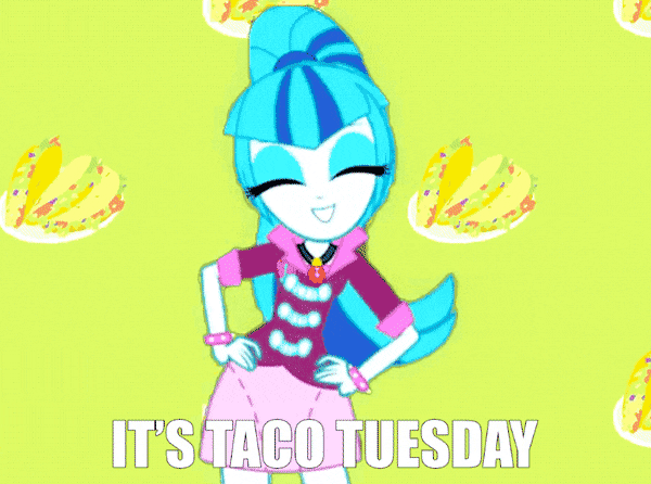 Happy Girl Dancing Taco Tuesday GIF
