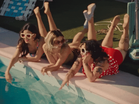 Happy Girlfriends Day Women Enjoying Vacation GIF