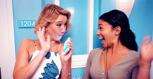 Happy Girls Team High Five GIF