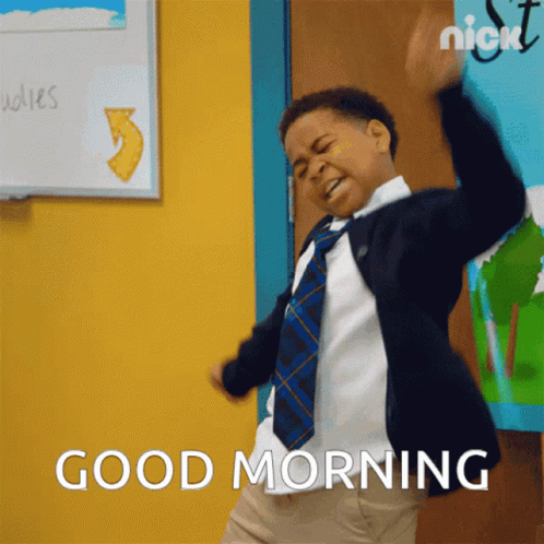 Excited Dancing Happy Good Morning GIF