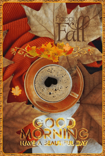 Happy Good Morning Orange Aesthetic GIF