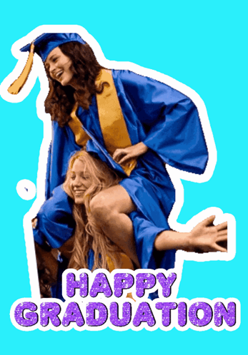 Happy Graduation Two Girls