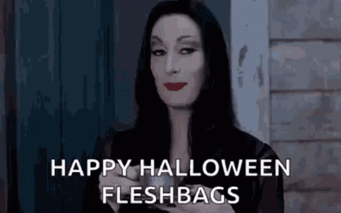 Happy Halloween Flesh Bags GIF