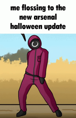 Happy Halloween Funny Squid Game Guard The Floss GIF
