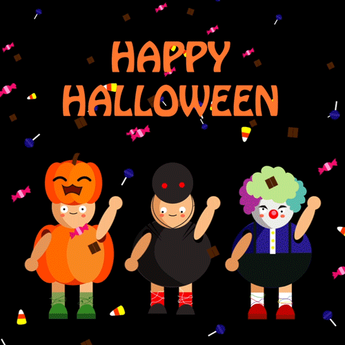Happy Halloween Trick Or Treat Dance GIF