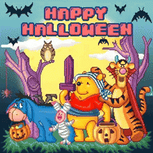 Happy Halloween Winnie The Pooh GIF