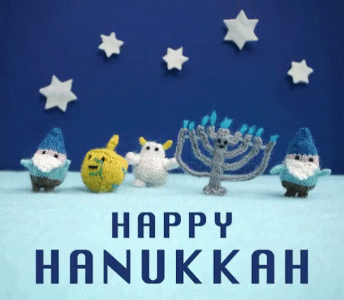 Happy Hanukkah Cute Toys Dancing GIF