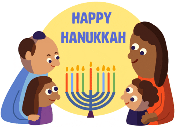 Happy Hanukkah Family Time Celebration GIF