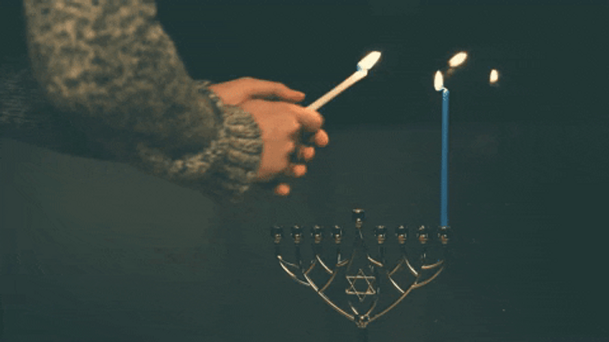 Happy Hanukkah Jewish Festival Of Lights GIF