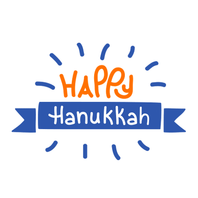 Happy Hanukkah Jewish Holiday Greeting GIF