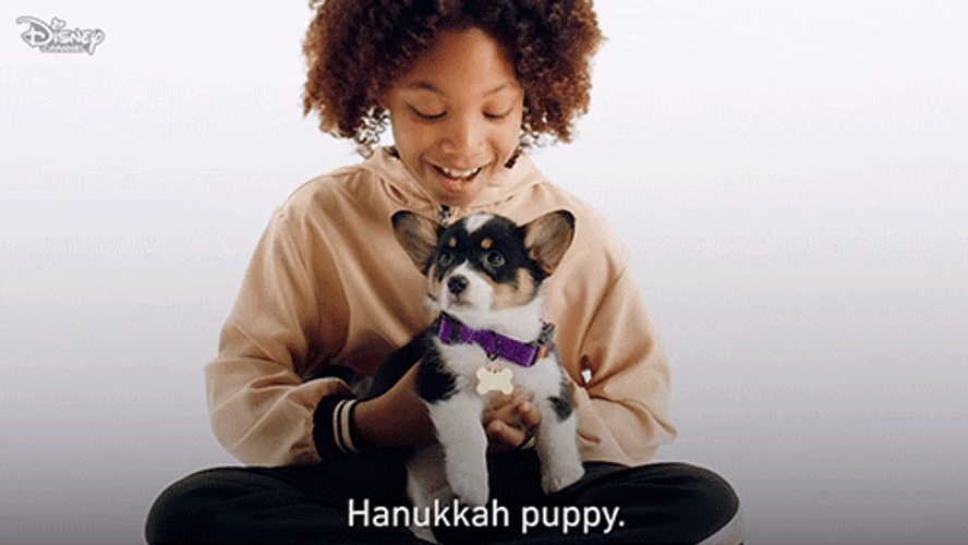 Happy Hanukkah Puppy Dog GIF