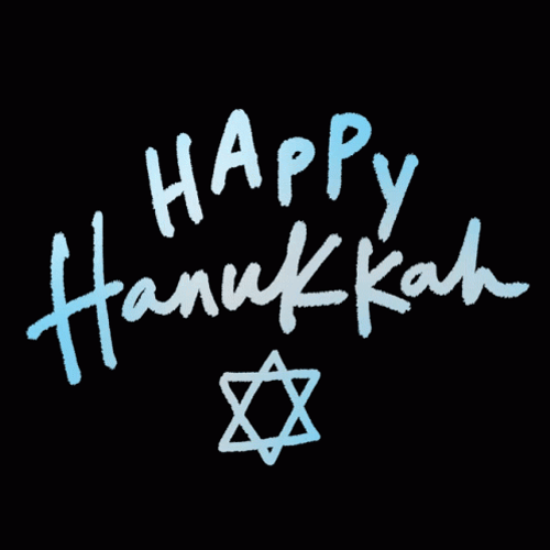 Happy Hanukkah Star Of David Greeting GIF