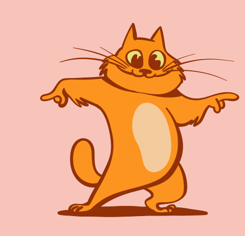 Happy Happy Happy Funny Little Cat Shimmying GIF