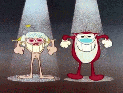 Happy Happy Joy Joy Ren And Stimpy Dancing GIF