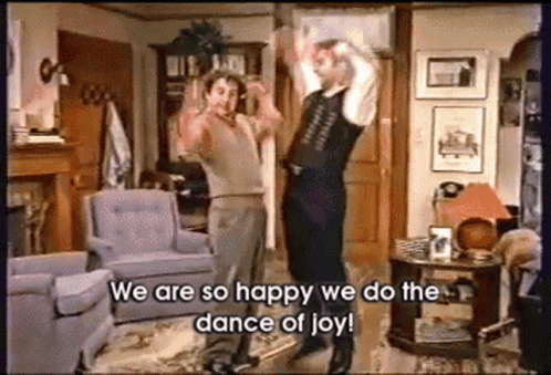 Happy Happy Joy Joy Men Dance Of Joy GIF